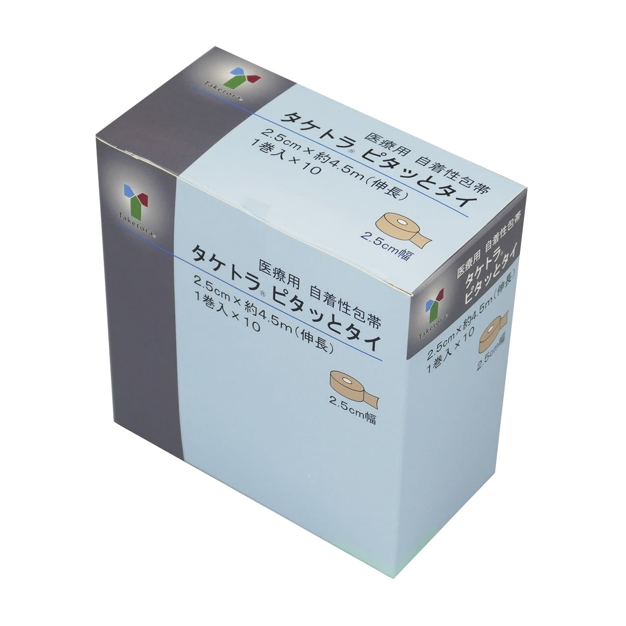 ピタッとタイ(自着性包帯)10巻 25-2863-00 竹虎 021507(2.5CMX4.5M)