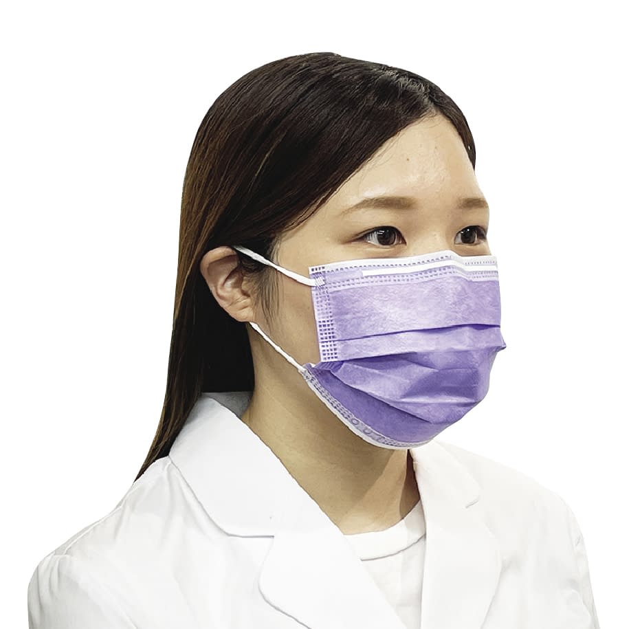 フィット使い切りマスク168 レギュラー 25-3453-02 ファーストレイト FR-168(50マイイリ)ラベンダ