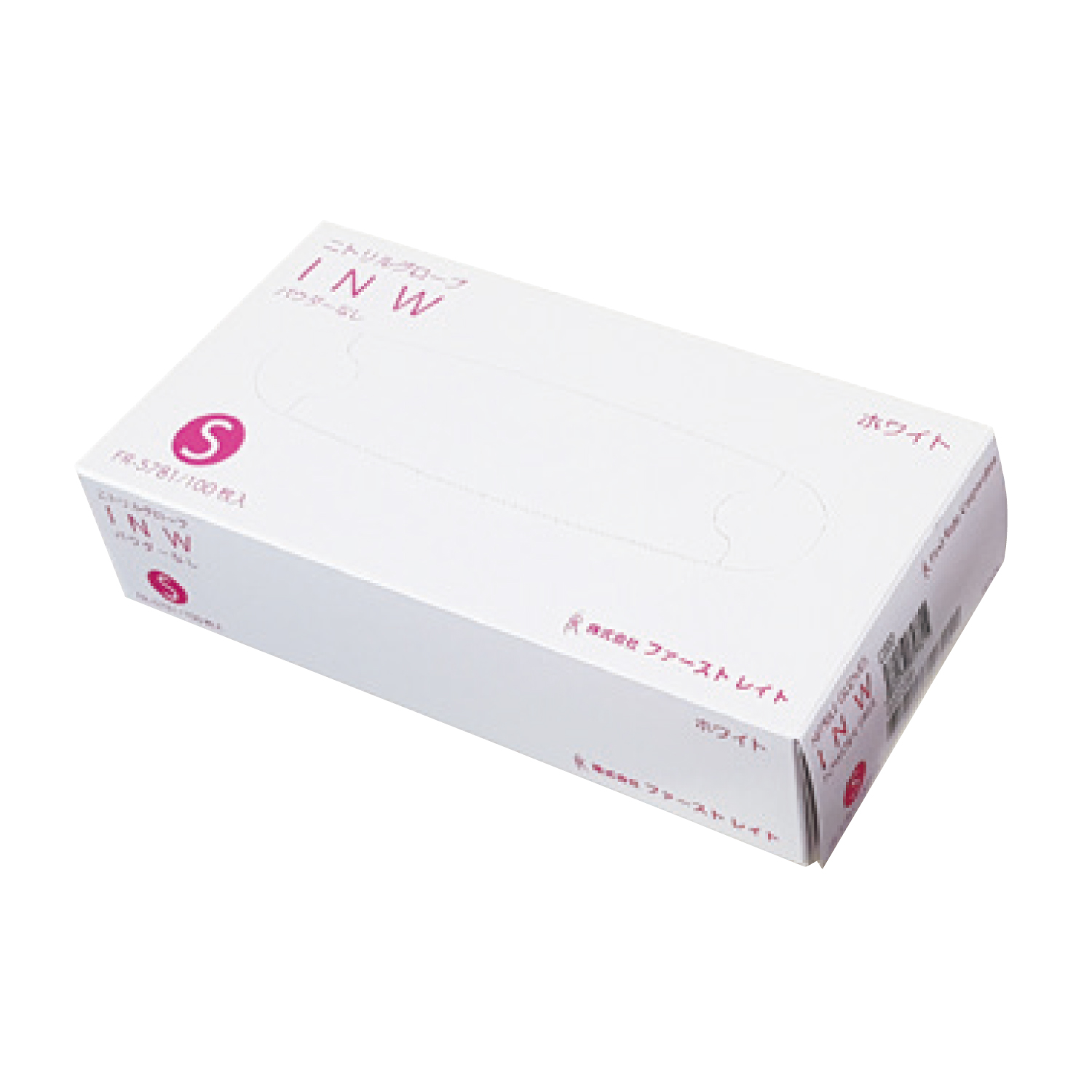 ファーストレイト $$ ニトリルPFグローブ Mサイズ 1箱(100枚×10箱) 4