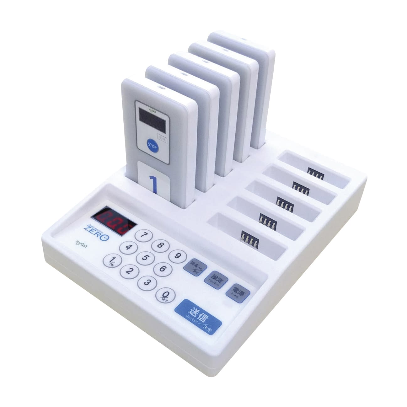 ゲストレシーバーゼロ(セット)5台 5台セット 24-9857-04 マイコール GRZST15W(ホワイト)