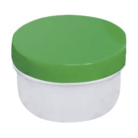 UG軟膏壷 軟膏容器 25-3658-0003 蓋：緑 軟膏容器 3-58(80ML)75イリ