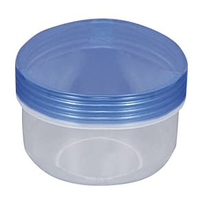 UG軟膏壷 軟膏容器 25-3658-0007 蓋:クリア青 本体:UVクリア 軟膏容器 3-58(80ML)75イリ