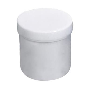 UG軟膏壷 軟膏容器 25-3659-0001 蓋：白 軟膏容器 3-56(125ML)50イリ