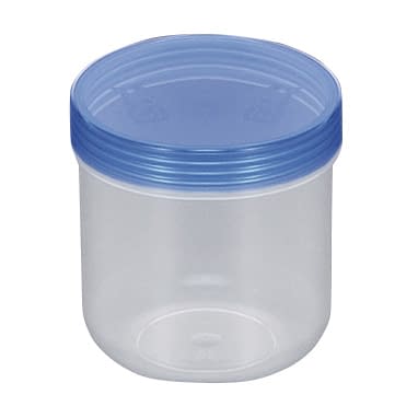 UG軟膏壷 軟膏容器 25-3659-0007 蓋:クリア青 本体:UVクリア 軟膏容器 3-56(125ML)50イリ