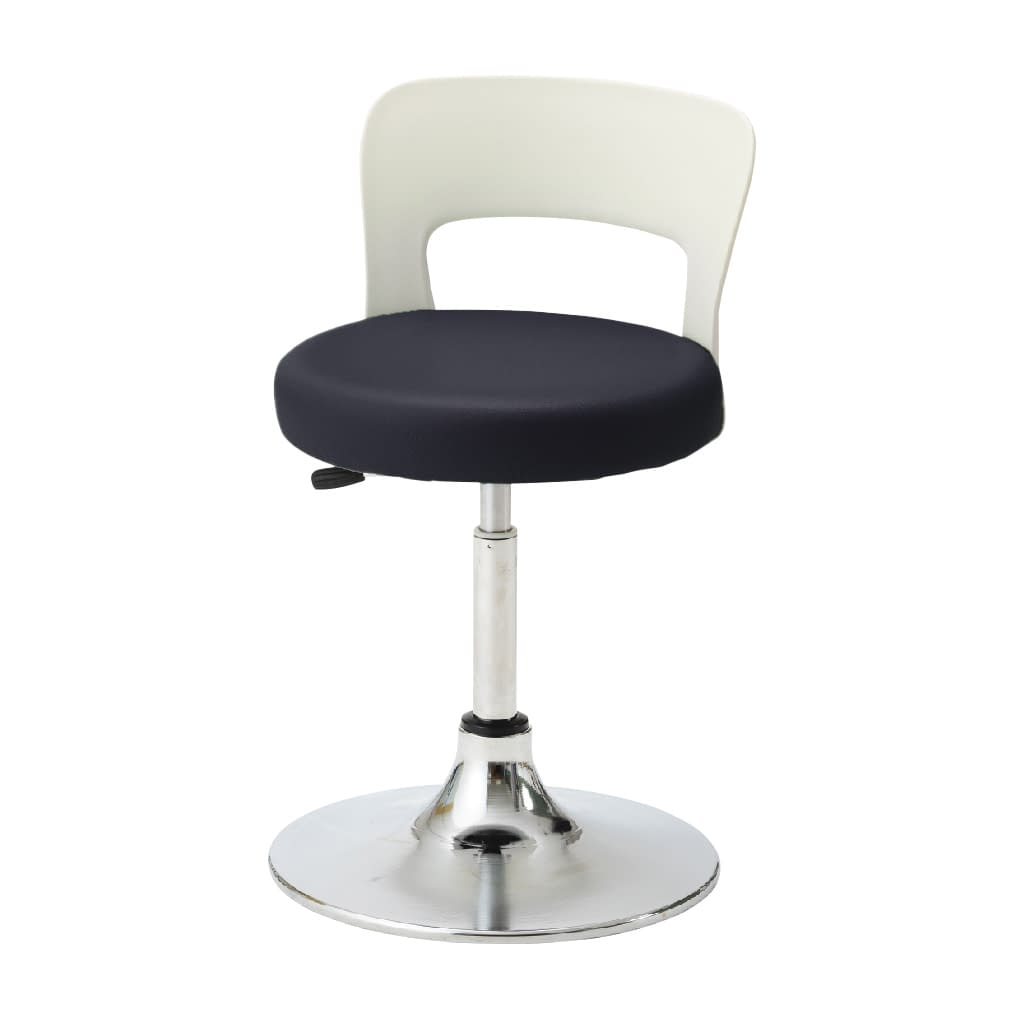 マツヨシ クランケチェア(背付) 診察椅子 25-3016-0001 ブラック MATSUYOSHI MY-N3230R