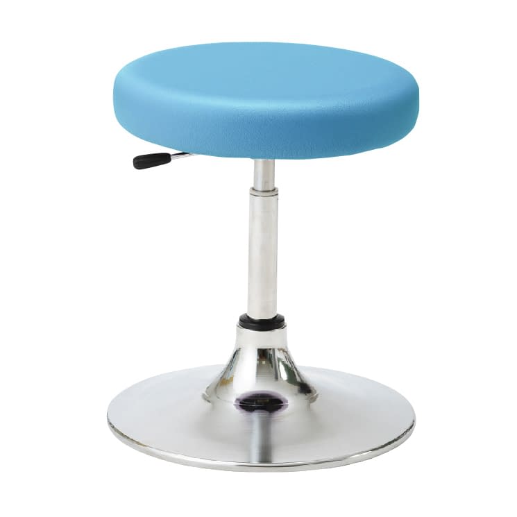 マツヨシ クランケチェア(背なし) 診察椅子 25-3017-0003 ライトブルー MATSUYOSHI MY-N3235R