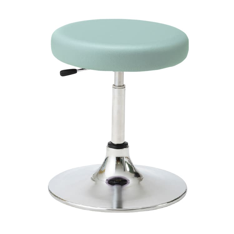 マツヨシ クランケチェア(背なし) 診察椅子 25-3017-0004 ミントグリーン MATSUYOSHI MY-N3235R