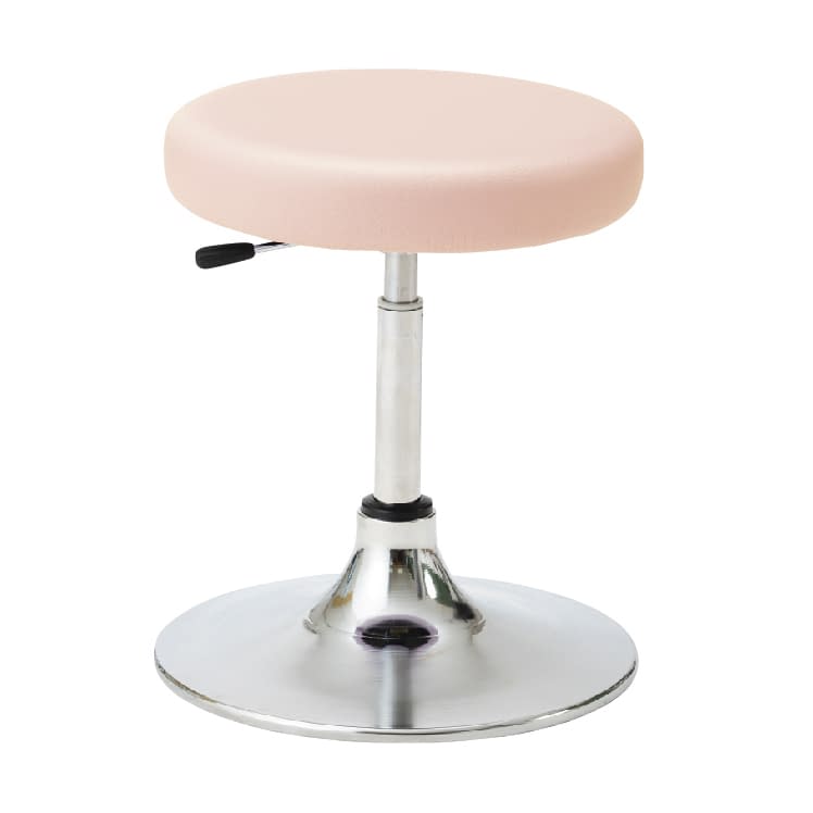 マツヨシ クランケチェア(背なし) 診察椅子 25-3017-0005 ピンク MATSUYOSHI MY-N3235R