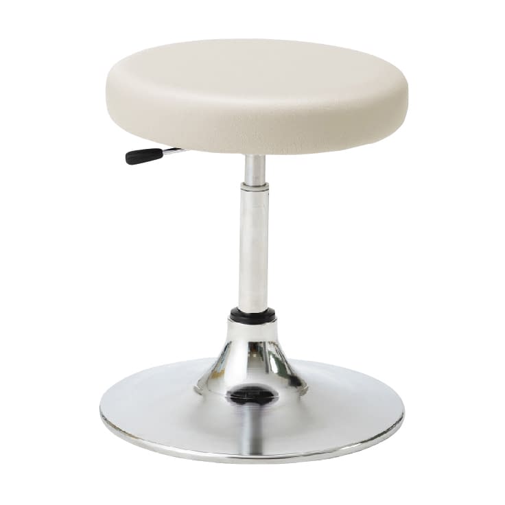 マツヨシ クランケチェア(背なし) 診察椅子 25-3017-0006 クリームイエロー MATSUYOSHI MY-N3235R