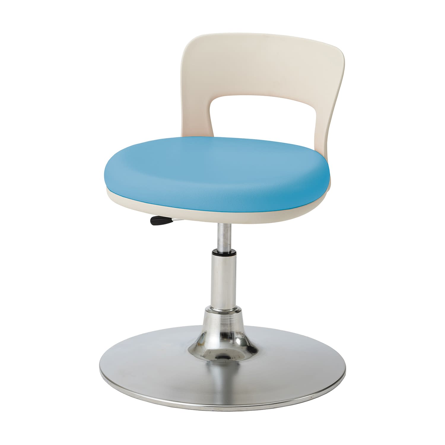 マツヨシクランケチェア(背付)ワイド 診察椅子 25-3018-0003 ライトブルー MATSUYOSHI MY-N3270R