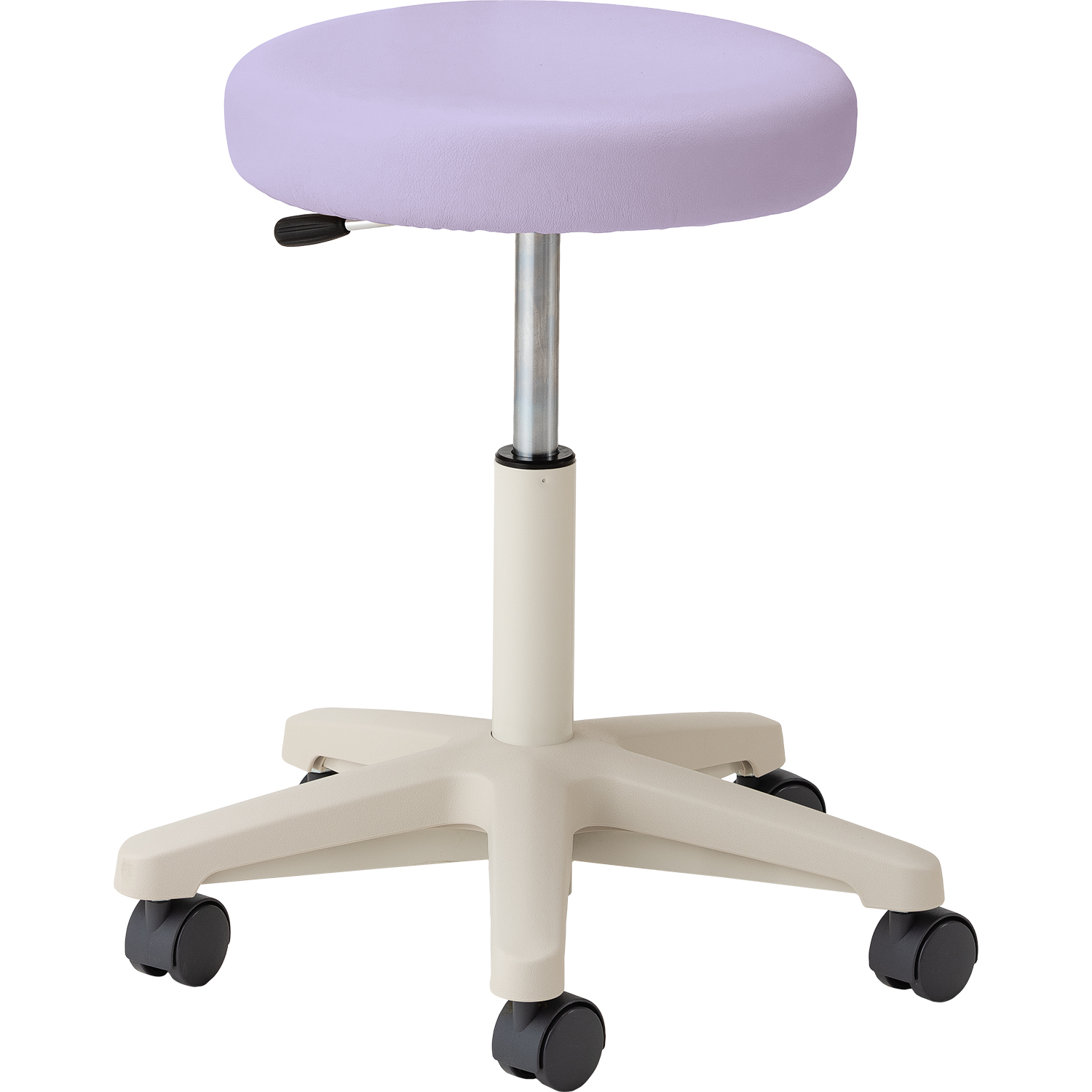 マツヨシ ナースチェア(ハイタイプ) 背なし 丸椅子 25-2565-0202 ラベンダー MATSUYOSHI MY-N3250R(セナシ)