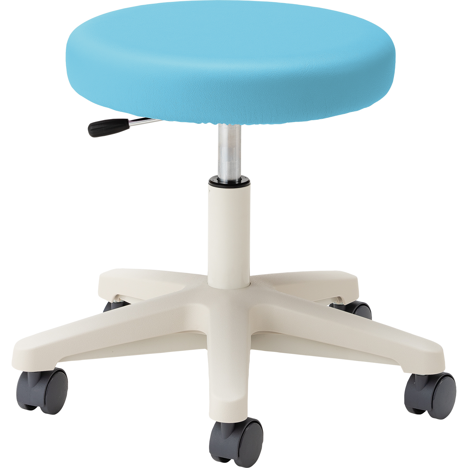 マツヨシ ナースチェア(背なし) 背なし 丸椅子 25-2566-0103 ライトブルー MATSUYOSHI MY-N3245R