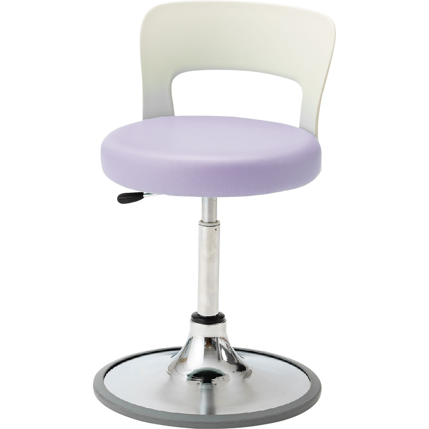 マツヨシ クランケチェア(背付) 診察椅子 25-3016-0102 ラベンダー MATSUYOSHI