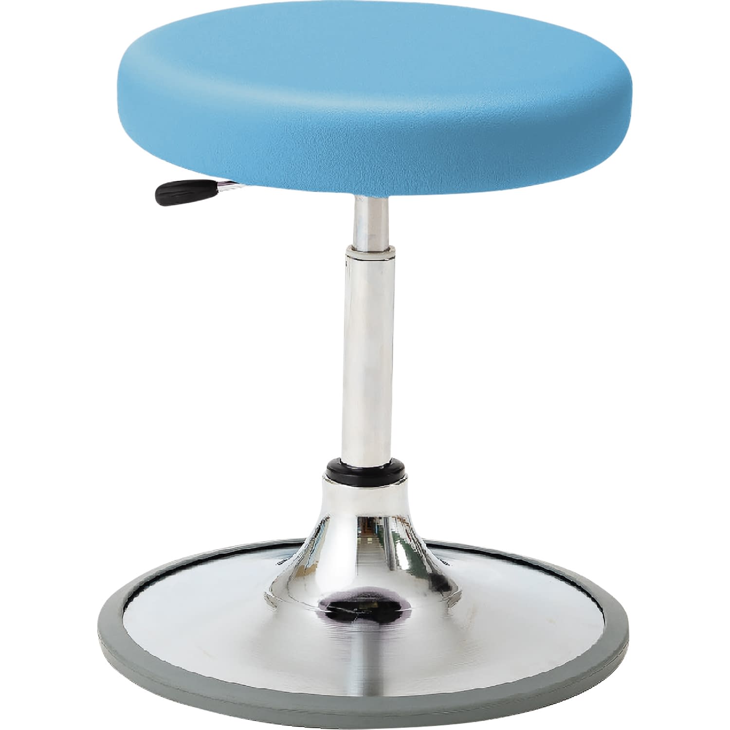 マツヨシ クランケチェア(背なし) 診察椅子 25-3017-0103 ライトブルー MATSUYOSHI