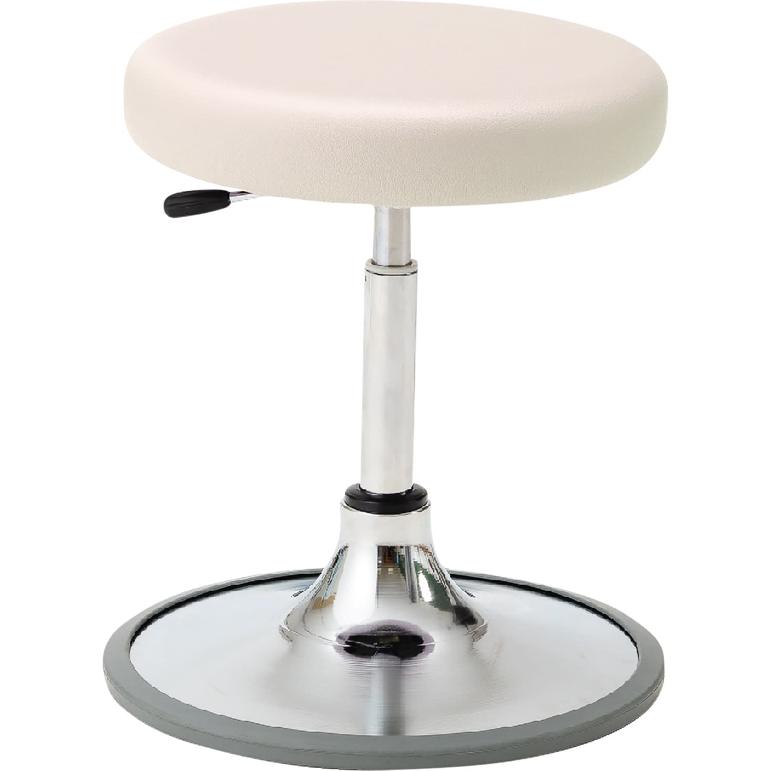 マツヨシ クランケチェア(背なし) 診察椅子 25-3017-0106 クリームイエロー MATSUYOSHI