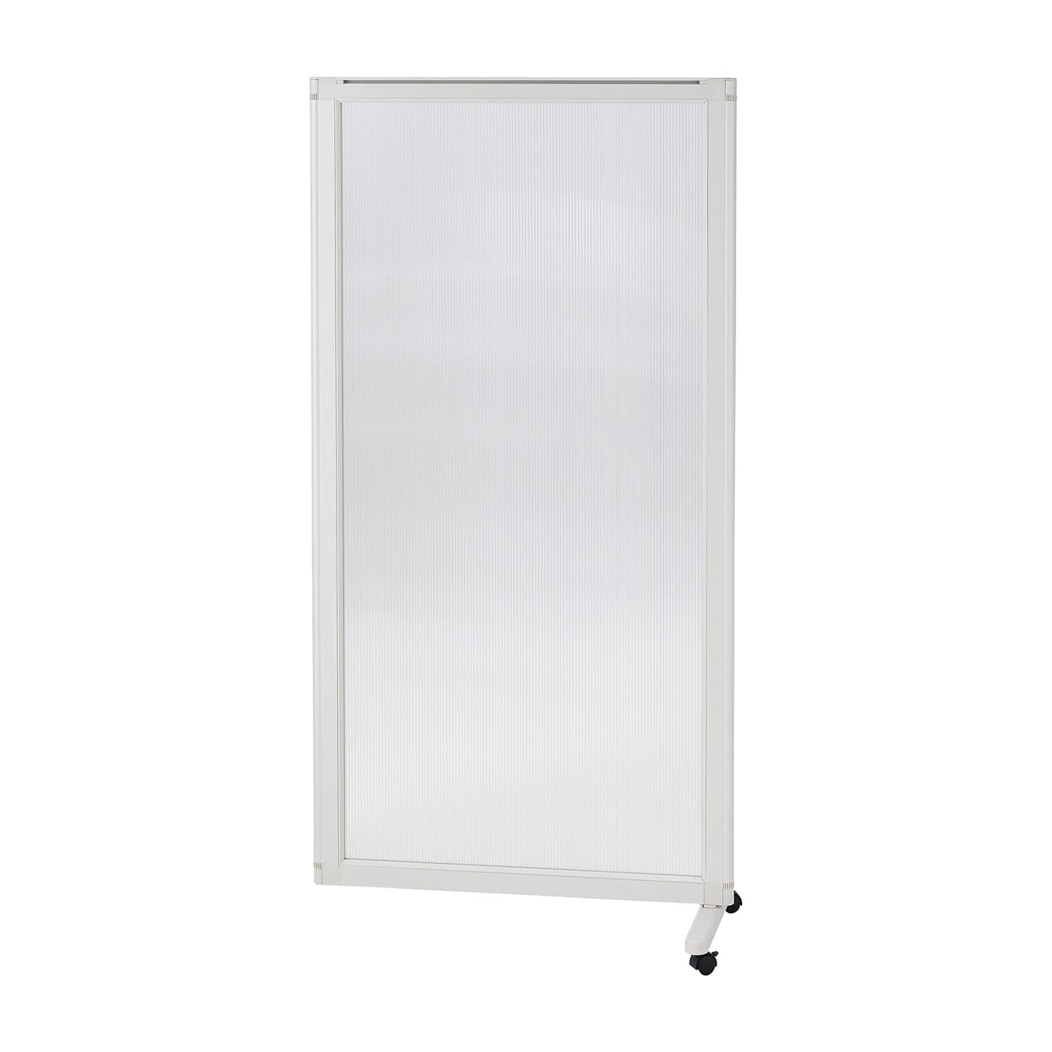 ポリカーボネートパネル(増連・安定脚 増連キャスター安定脚1個付 スクリーン(衝立) 25-3019-07 MATSUYOSHI EP-E1809A(W90XH180)