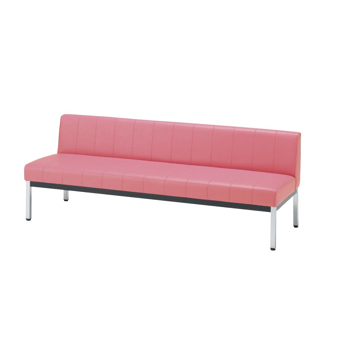 背付きカラーベンチ 25-3020-0204 ピンク ノーリツイス MC-1318NE38CP