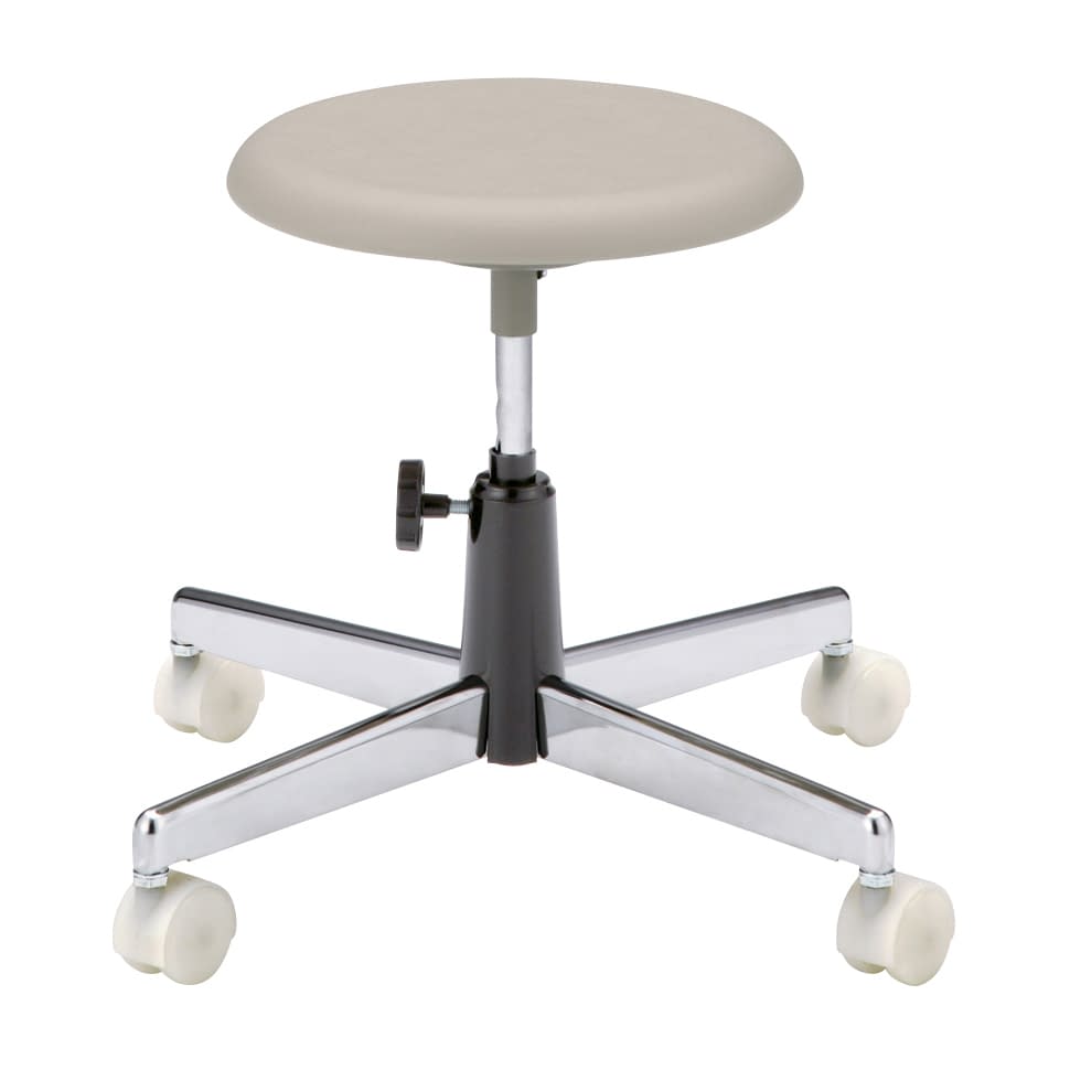 耐薬品チェア(手動上下調節) 手動上下調節 25-2572-00 ノーリツイス TCC-7FN(アイボリー)