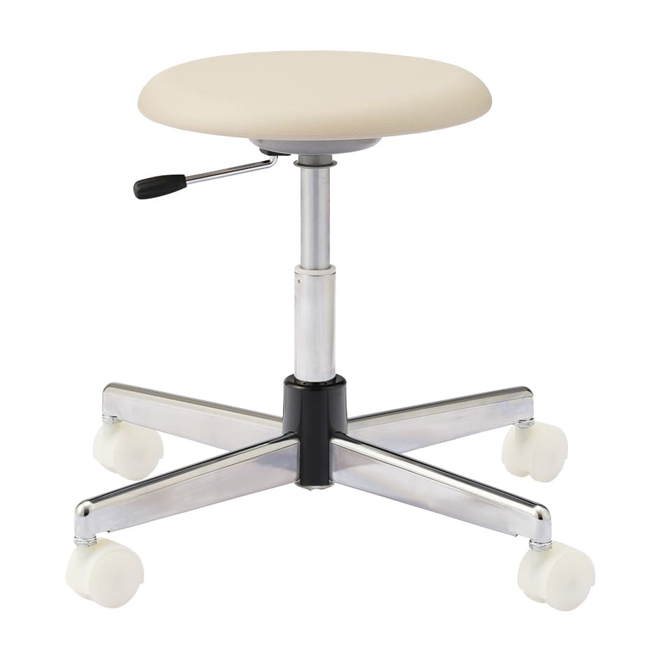 耐薬品チェア(ガス上下調節) ガス上下調節 25-2572-01 ノーリツイス TCC-8LN-Z(アイボリー)