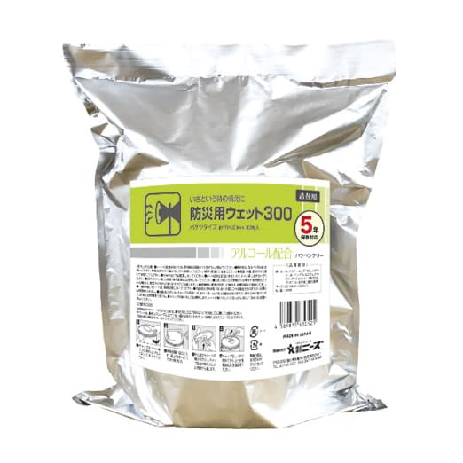 バケツウェット詰替防災用(アルコール 詰替用 おしぼり(ディスポタオル) 25-2521-01 ニーズ NZW3110(300マイ)