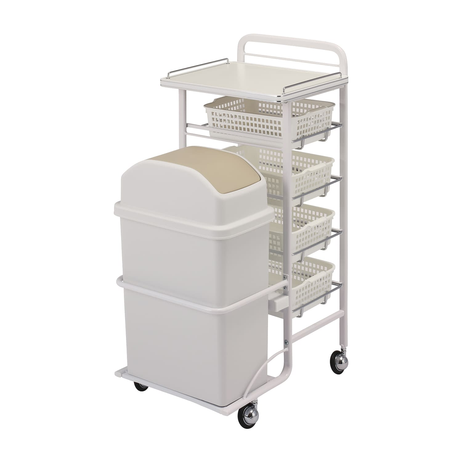 アプリワゴン(ダストボックス付) 回診車 25-3440-00 アプリワゴン SN-AP020W(ホワイト)