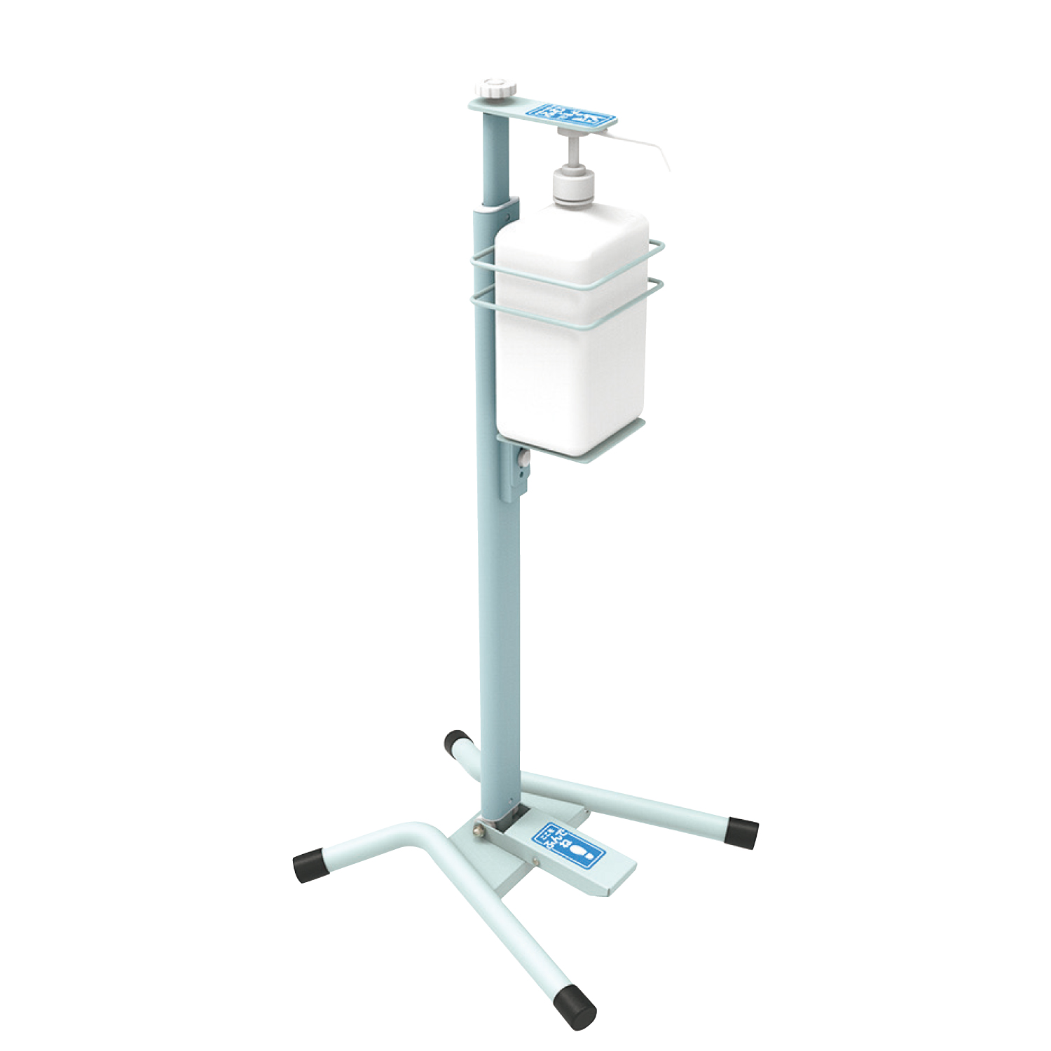 足踏み消毒ポンプスタンド(キッズ) 子供用 25-3054-01 ナカバヤシ FPS-201-BL(ブルー)
