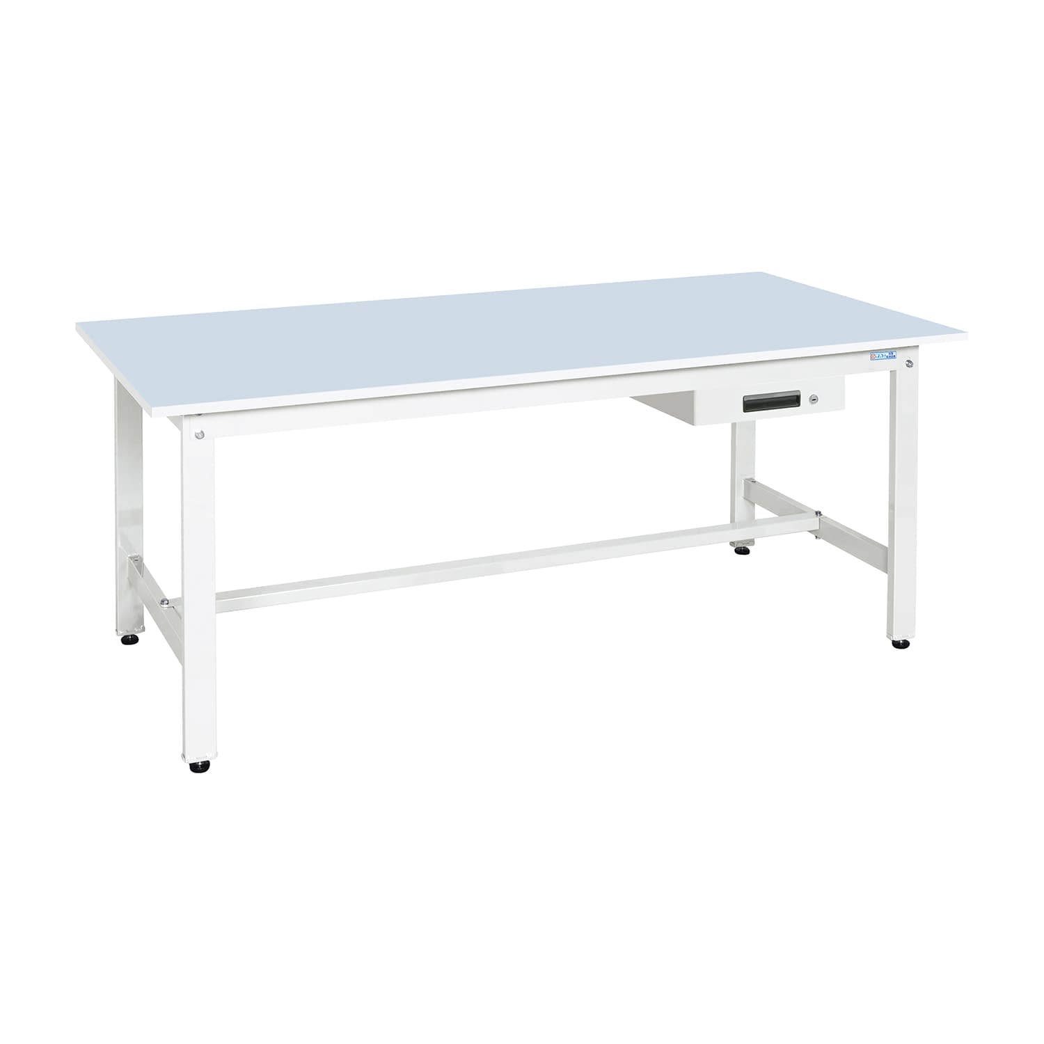 軽量作業台(抗ウイルス天板)引出付 引出付 25-3191-16 サカエ KK-69AVPB(ブルー)W1800