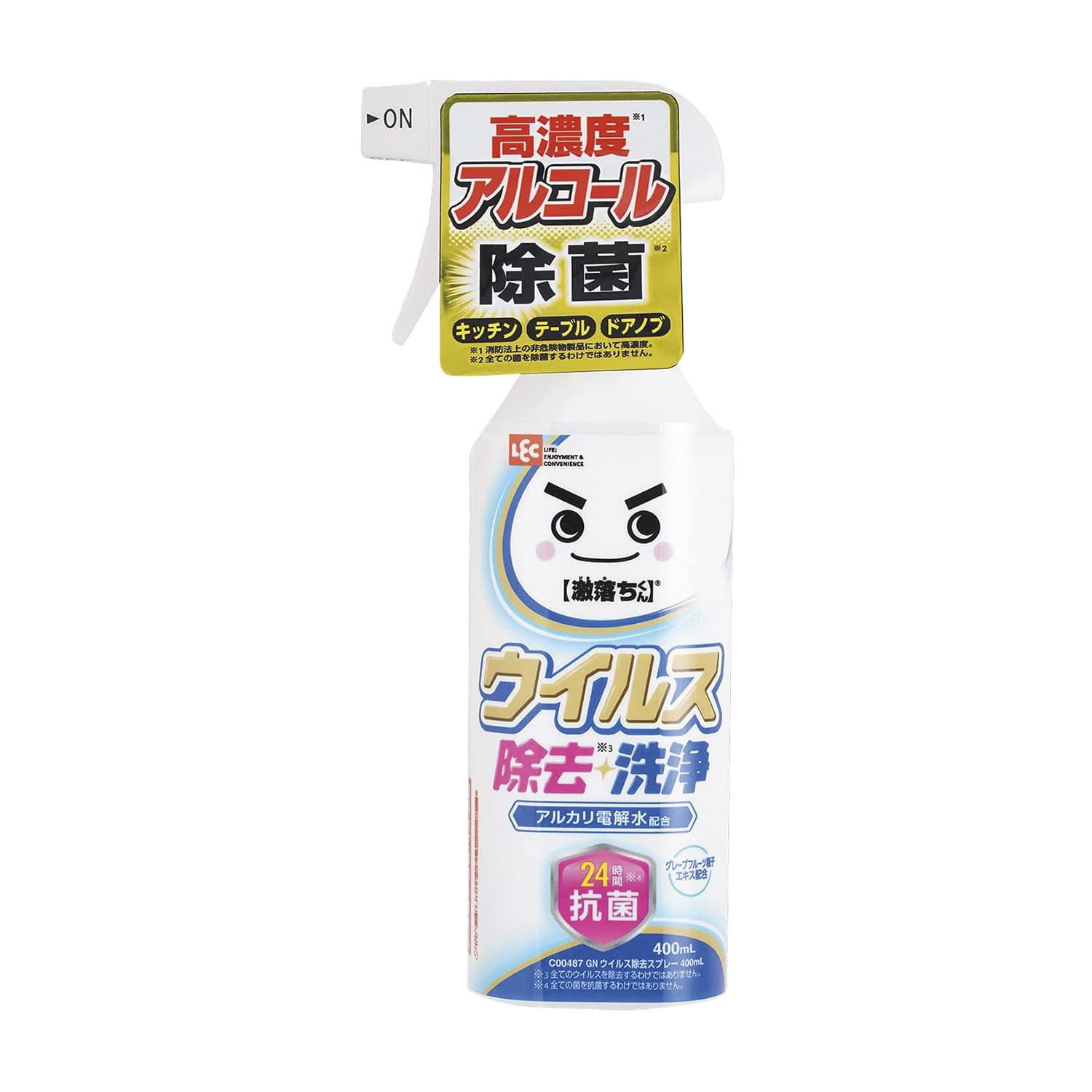激落ちくんウイルス除去スプレー 25-3250-00 レック C00487(400ML)