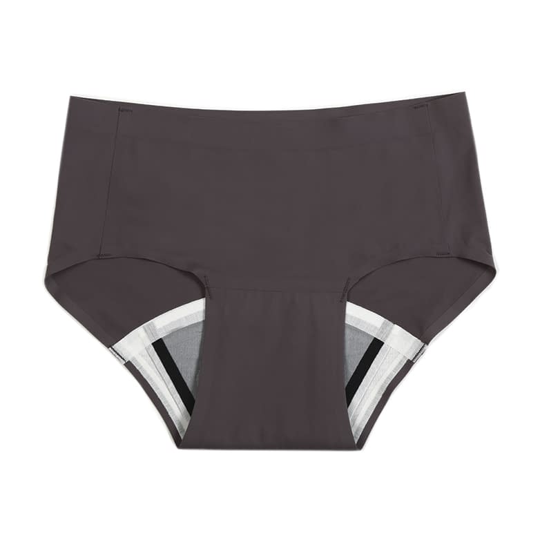 吸水型サニタリーショーツ(フラット) 吸水ショーツ 25-3542-02 1WEEK SANITARY プラス 87903APS(M)グレイブラウン