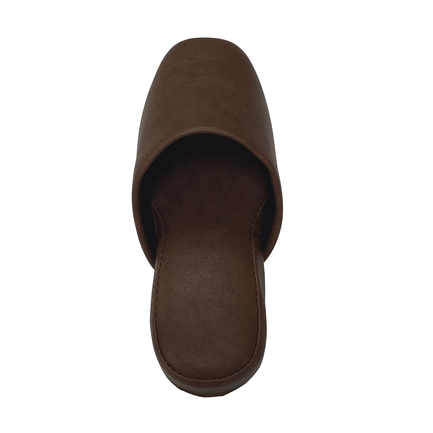 高級レザー調スリッパ 25-3816-0002 ダークブラウン オーミケンシ