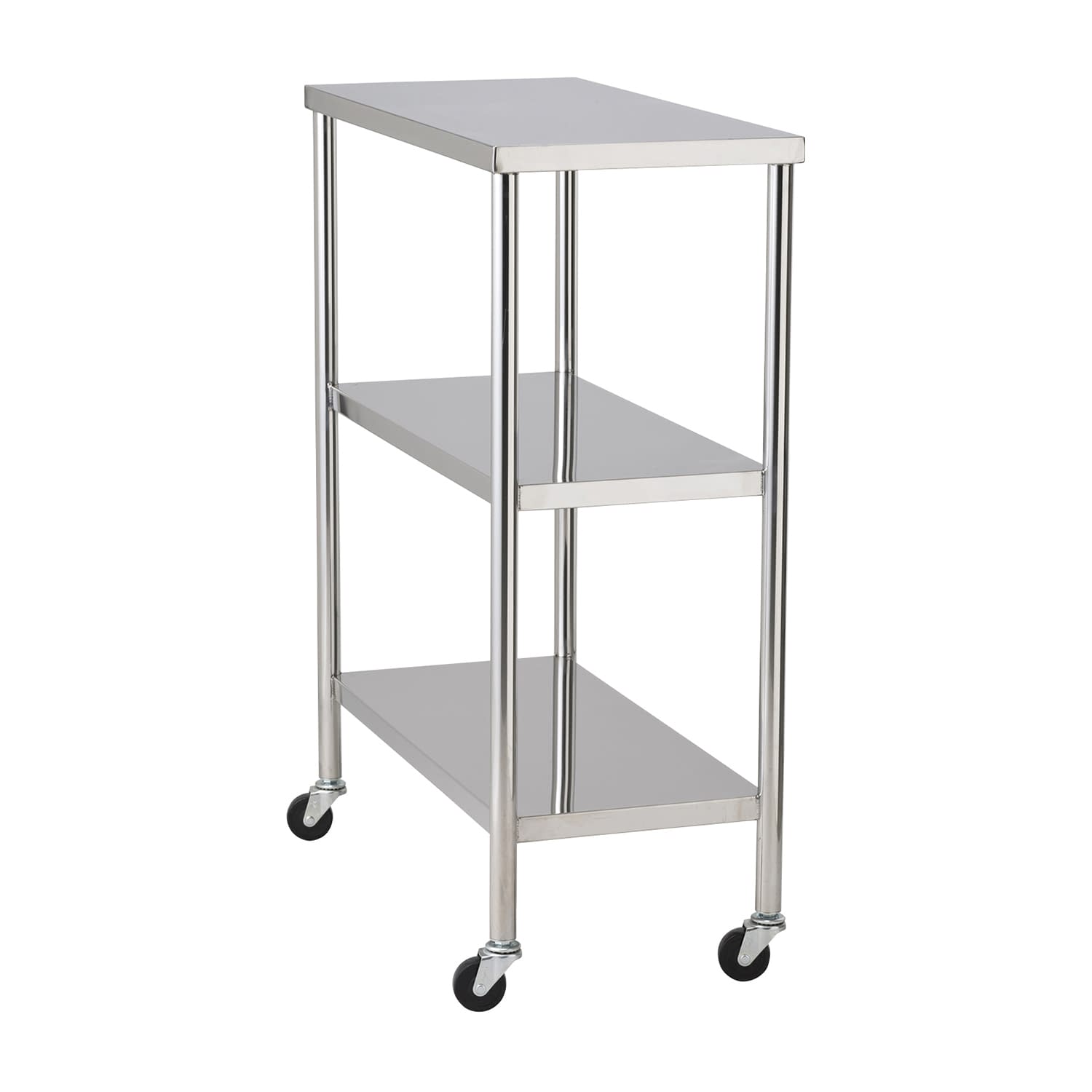 マツヨシ スリム抗菌器械台(3段) 3段 抗菌カート 25-3294-01 MATSUYOSHI MY-IW175(300X600X800