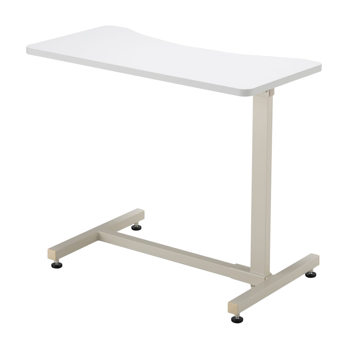 エコノミーベッドサイドテーブル アジャスタータイプ 25-3290-0001 ホワイト MATSUYOSHI TB-BST-0165(アジャスター)