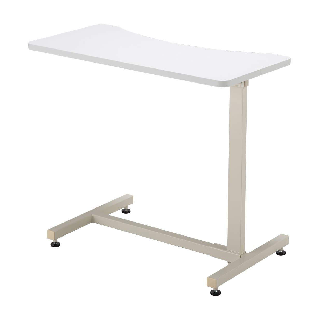 エコノミーベッドサイドテーブル アジャスタータイプ 25-3290-0101 ホワイト MATSUYOSHI TB-BST-0170(アジャスター)