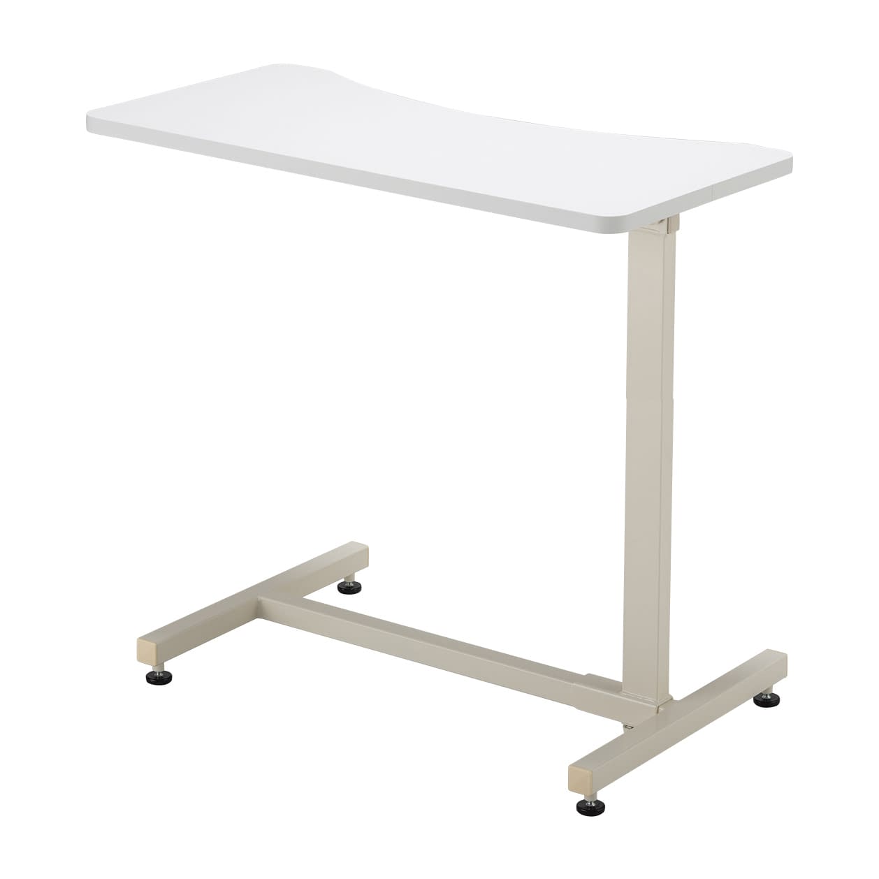エコノミーベッドサイドテーブル アジャスタータイプ 25-3290-0201 ホワイト MATSUYOSHI TB-BST-0175(アジャスター)