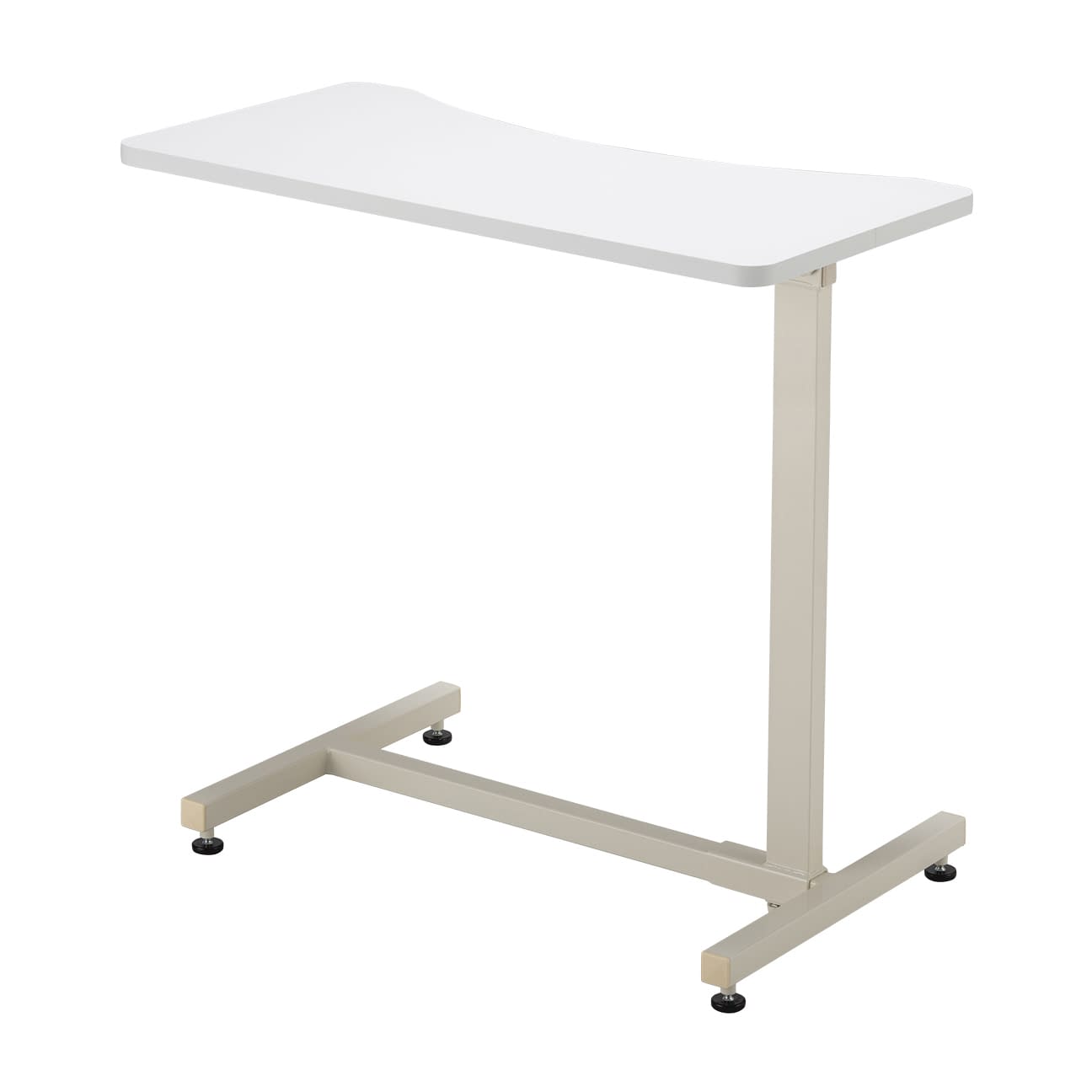 エコノミーベッドサイドテーブル アジャスタータイプ 25-3290-0301 ホワイト MATSUYOSHI TB-BST-0180(アジャスター)