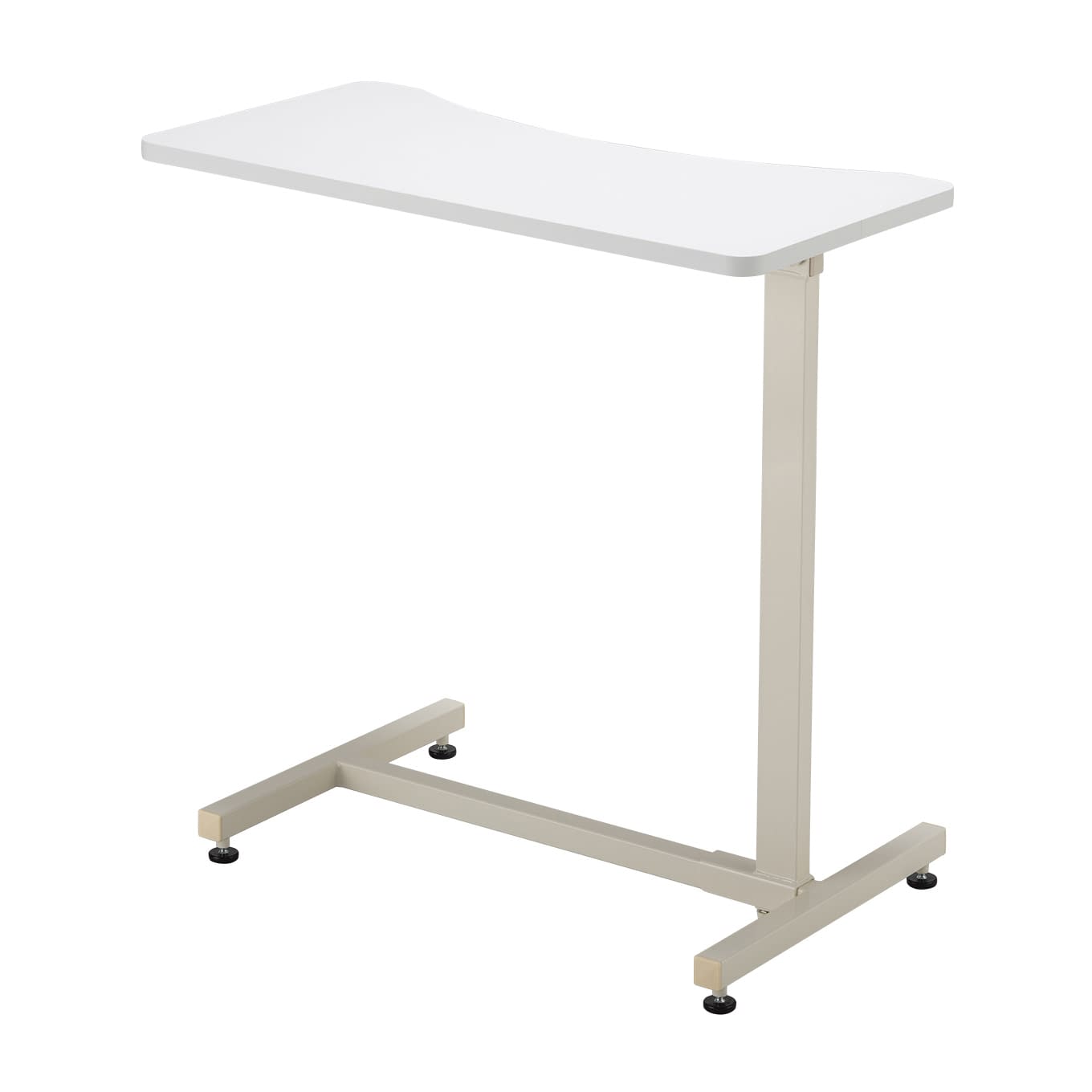 エコノミーベッドサイドテーブル アジャスタータイプ 25-3290-0501 ホワイト MATSUYOSHI TB-BST-0190(アジャスター)