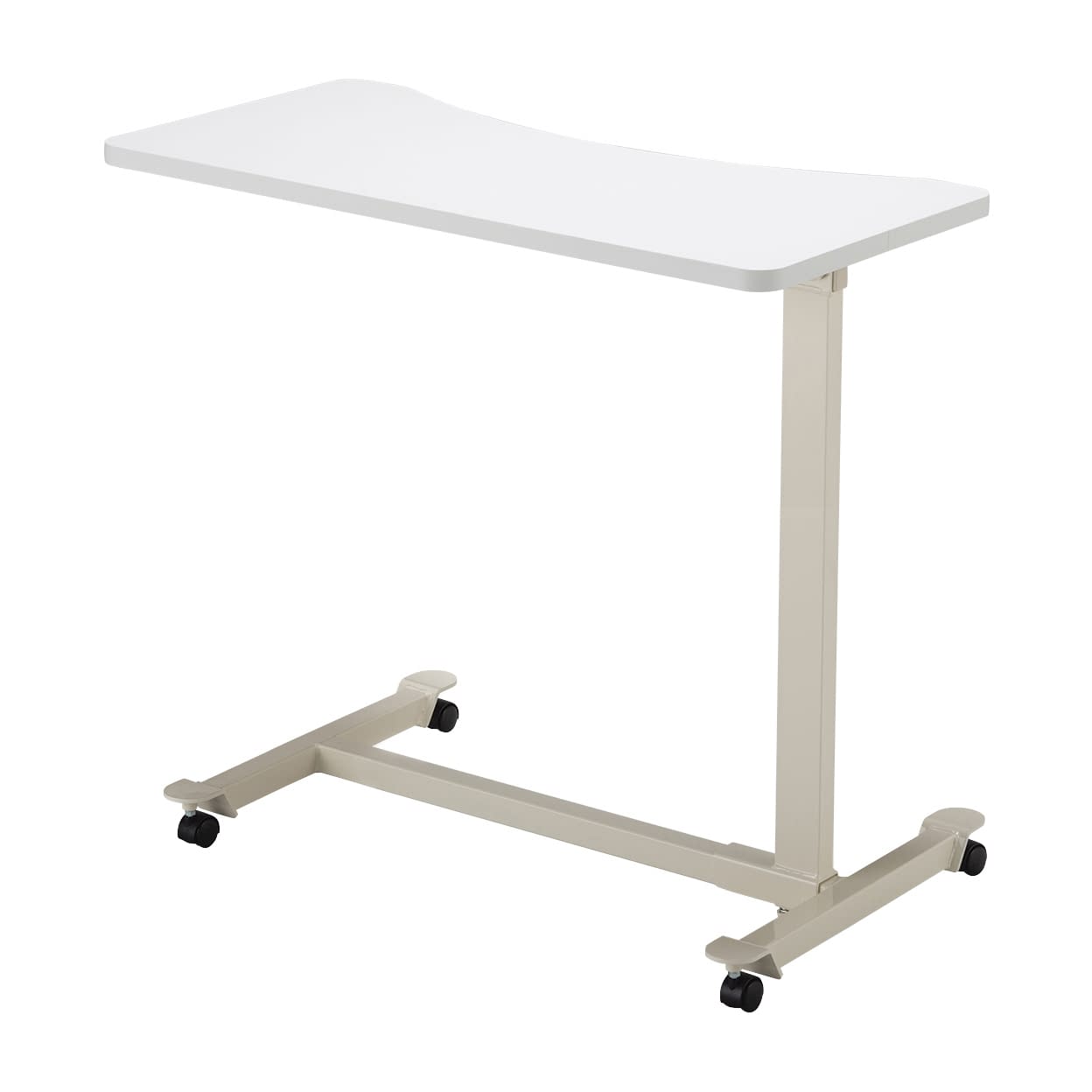 エコノミーベッドサイドテーブル キャスタータイプ 25-3291-0201 ホワイト MATSUYOSHI TB-BST-0275(キャスター)