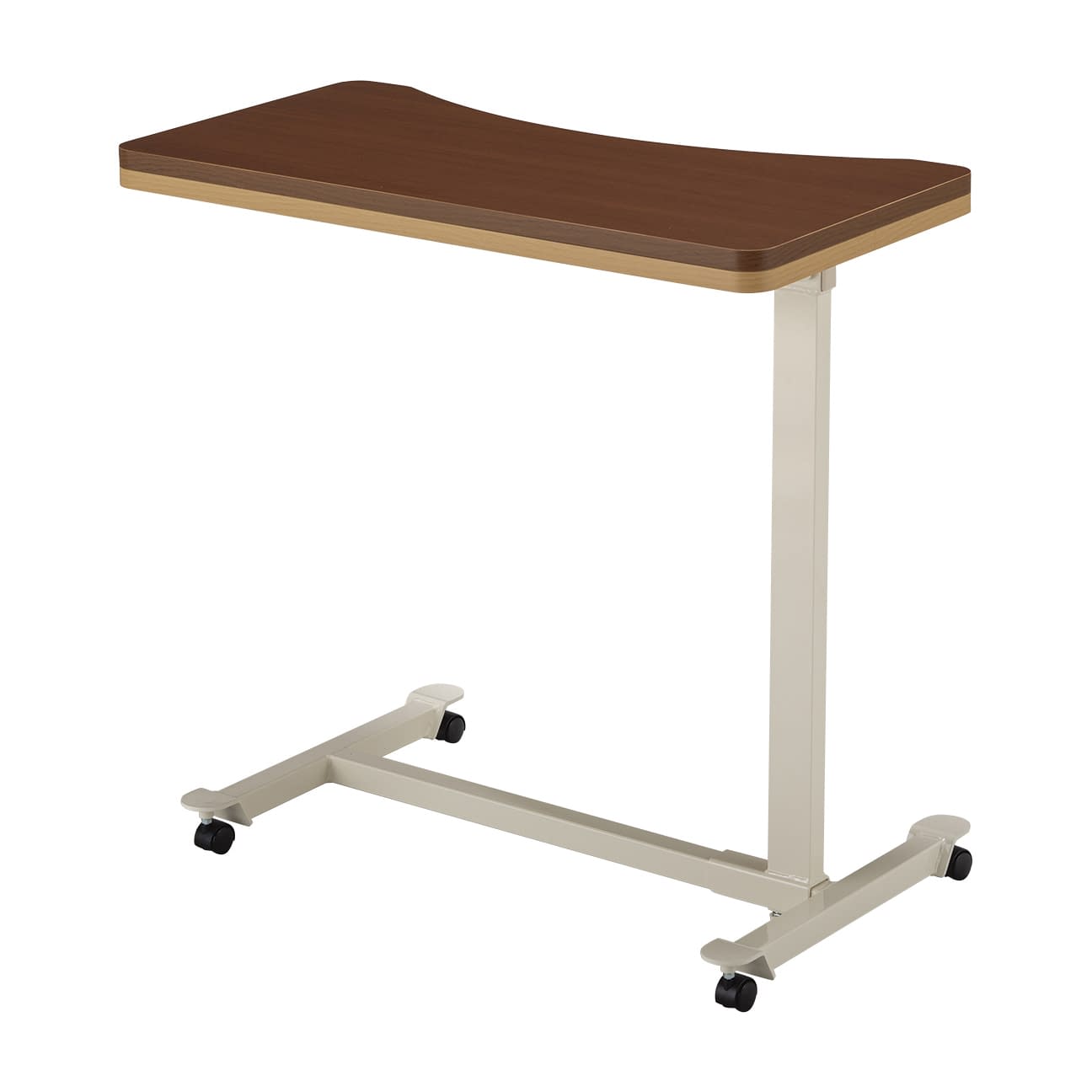 エコノミーベッドサイドテーブル キャスタータイプ 25-3291-0303 ブラウン MATSUYOSHI TB-BST-0280(キャスター)