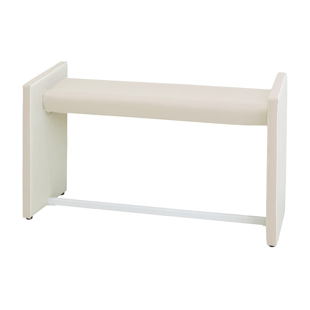 マツヨシ 待合室用ハイチェア W900mm 待合室用椅子 25-3296-0001 ミルキーホワイト MATSUYOSHI MY-MHH09(W900MM)