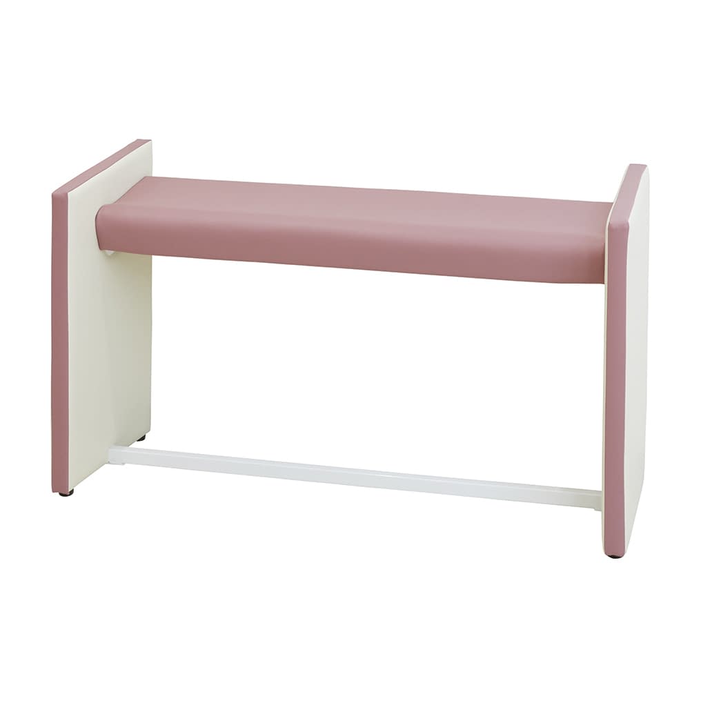 マツヨシ 待合室用ハイチェア W900mm 待合室用椅子 25-3296-0005 コーラルピンク MATSUYOSHI MY-MHH09(W900MM)