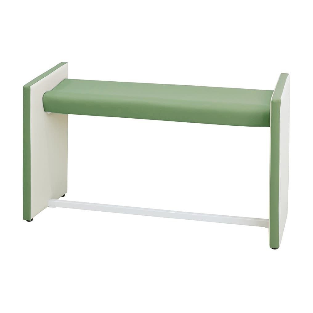 マツヨシ 待合室用ハイチェア W900mm 待合室用椅子 25-3296-0011 カーキグリーン MATSUYOSHI MY-MHH09(W900MM)