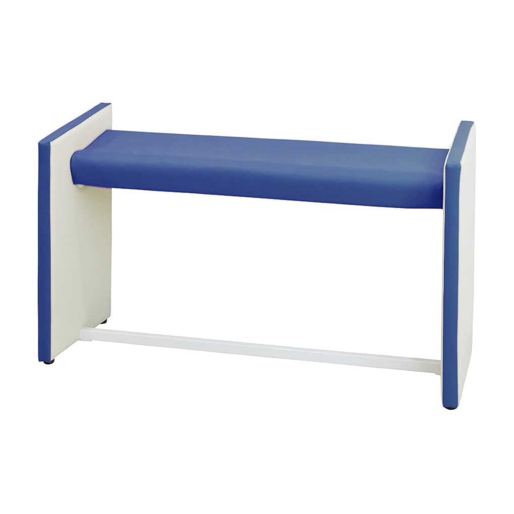 マツヨシ 待合室用ハイチェア W1200mm 待合室用椅子 25-3296-0112 コバルトブルー MATSUYOSHI MY-MHH12(W1200MM)