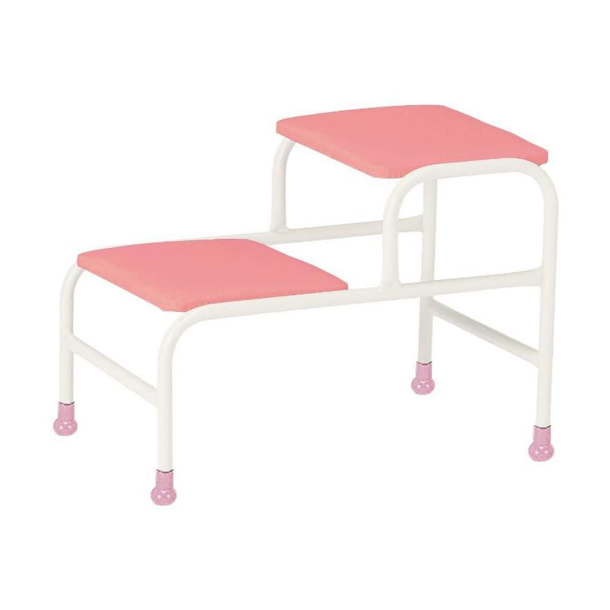 足治療用踏台(2段) 2段 25-3823-0104 ピンク ニシキ工業 STY-N3555