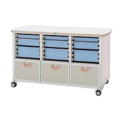 作業台 25-2310-0002 トレー：ブルー サカセ化学工業 WT-1525B-1(ホンタイ:ピーチ