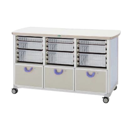 作業台 25-2310-0103 トレー：透明 サカセ化学工業 WT-1525B-1(ホンタイ:ブルー