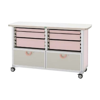 作業台 25-2310-0201 トレー:ピーチ サカセ化学工業 WT-1524B-1(ホンタイ:ピーチ