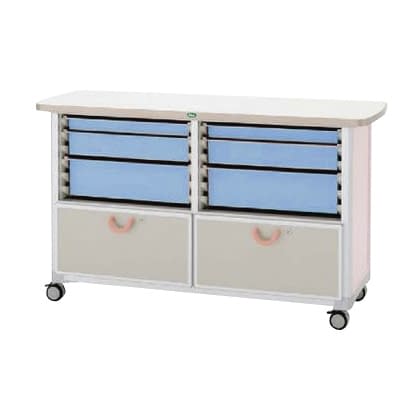 作業台 25-2310-0202 トレー：ブルー サカセ化学工業 WT-1524B-1(ホンタイ:ピーチ