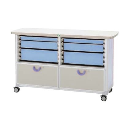 作業台 25-2310-0302 トレー：ブルー サカセ化学工業 WT-1524B-1(ホンタイ:ブルー