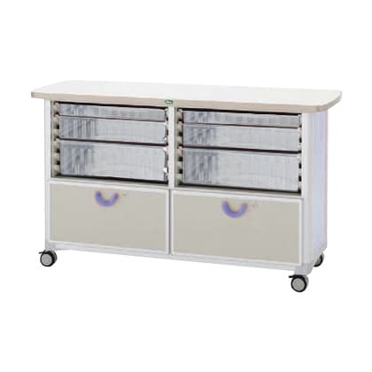 作業台 25-2310-0303 トレー:透明 サカセ化学工業 WT-1524B-1(ホンタイ:ブルー