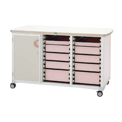 作業台 25-2310-0401 トレー：ピーチ サカセ化学工業 WT-1529B-1(ホンタイ:ピーチ